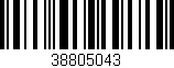 Código de barras (EAN, GTIN, SKU, ISBN): '38805043'