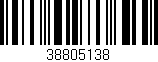 Código de barras (EAN, GTIN, SKU, ISBN): '38805138'