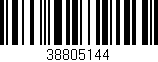 Código de barras (EAN, GTIN, SKU, ISBN): '38805144'