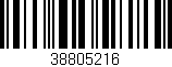 Código de barras (EAN, GTIN, SKU, ISBN): '38805216'