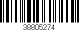 Código de barras (EAN, GTIN, SKU, ISBN): '38805274'