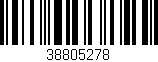 Código de barras (EAN, GTIN, SKU, ISBN): '38805278'