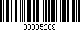 Código de barras (EAN, GTIN, SKU, ISBN): '38805289'