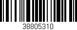Código de barras (EAN, GTIN, SKU, ISBN): '38805310'