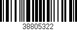 Código de barras (EAN, GTIN, SKU, ISBN): '38805322'