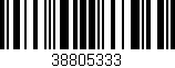 Código de barras (EAN, GTIN, SKU, ISBN): '38805333'