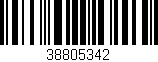 Código de barras (EAN, GTIN, SKU, ISBN): '38805342'