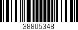 Código de barras (EAN, GTIN, SKU, ISBN): '38805348'