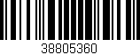 Código de barras (EAN, GTIN, SKU, ISBN): '38805360'