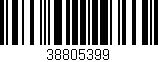 Código de barras (EAN, GTIN, SKU, ISBN): '38805399'