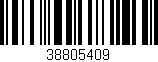 Código de barras (EAN, GTIN, SKU, ISBN): '38805409'