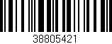 Código de barras (EAN, GTIN, SKU, ISBN): '38805421'