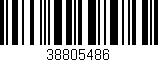 Código de barras (EAN, GTIN, SKU, ISBN): '38805486'