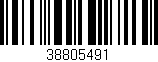 Código de barras (EAN, GTIN, SKU, ISBN): '38805491'