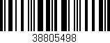Código de barras (EAN, GTIN, SKU, ISBN): '38805498'