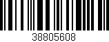 Código de barras (EAN, GTIN, SKU, ISBN): '38805608'