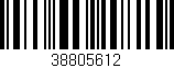 Código de barras (EAN, GTIN, SKU, ISBN): '38805612'