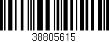 Código de barras (EAN, GTIN, SKU, ISBN): '38805615'