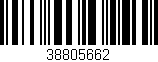 Código de barras (EAN, GTIN, SKU, ISBN): '38805662'