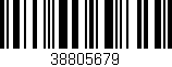 Código de barras (EAN, GTIN, SKU, ISBN): '38805679'