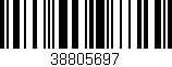 Código de barras (EAN, GTIN, SKU, ISBN): '38805697'