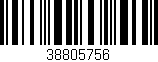 Código de barras (EAN, GTIN, SKU, ISBN): '38805756'
