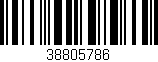 Código de barras (EAN, GTIN, SKU, ISBN): '38805786'