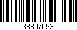 Código de barras (EAN, GTIN, SKU, ISBN): '38807093'