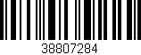 Código de barras (EAN, GTIN, SKU, ISBN): '38807284'