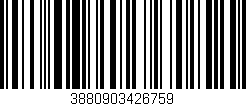 Código de barras (EAN, GTIN, SKU, ISBN): '3880903426759'