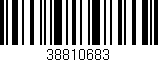 Código de barras (EAN, GTIN, SKU, ISBN): '38810683'