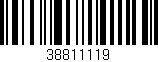 Código de barras (EAN, GTIN, SKU, ISBN): '38811119'