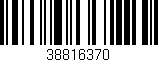 Código de barras (EAN, GTIN, SKU, ISBN): '38816370'