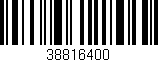 Código de barras (EAN, GTIN, SKU, ISBN): '38816400'