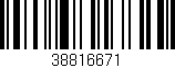 Código de barras (EAN, GTIN, SKU, ISBN): '38816671'