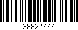Código de barras (EAN, GTIN, SKU, ISBN): '38822777'