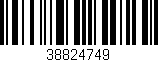 Código de barras (EAN, GTIN, SKU, ISBN): '38824749'