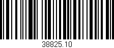 Código de barras (EAN, GTIN, SKU, ISBN): '38825.10'