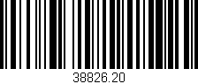 Código de barras (EAN, GTIN, SKU, ISBN): '38826.20'
