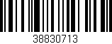 Código de barras (EAN, GTIN, SKU, ISBN): '38830713'