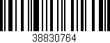 Código de barras (EAN, GTIN, SKU, ISBN): '38830764'
