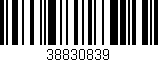 Código de barras (EAN, GTIN, SKU, ISBN): '38830839'