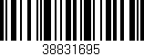 Código de barras (EAN, GTIN, SKU, ISBN): '38831695'