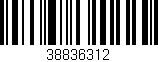 Código de barras (EAN, GTIN, SKU, ISBN): '38836312'