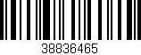 Código de barras (EAN, GTIN, SKU, ISBN): '38836465'