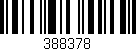 Código de barras (EAN, GTIN, SKU, ISBN): '388378'