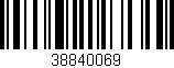 Código de barras (EAN, GTIN, SKU, ISBN): '38840069'