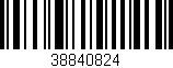 Código de barras (EAN, GTIN, SKU, ISBN): '38840824'