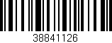 Código de barras (EAN, GTIN, SKU, ISBN): '38841126'