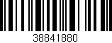 Código de barras (EAN, GTIN, SKU, ISBN): '38841880'